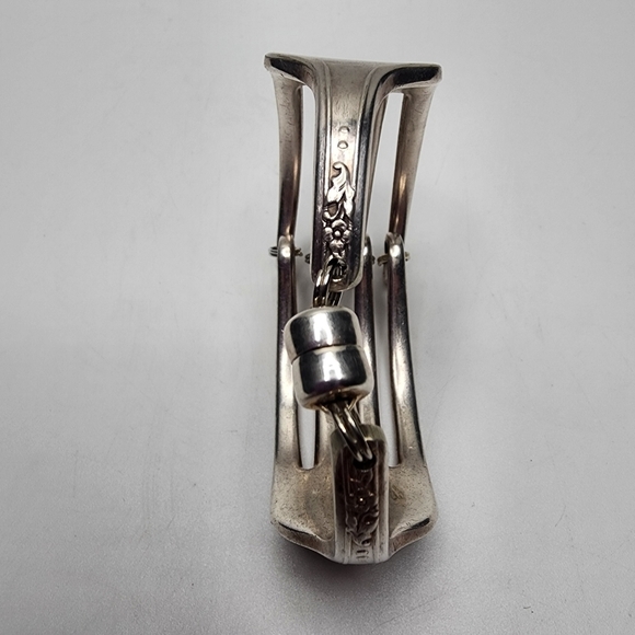Sterling Silver Bracelet Made from Vintage Forks - Picture 4 of 6